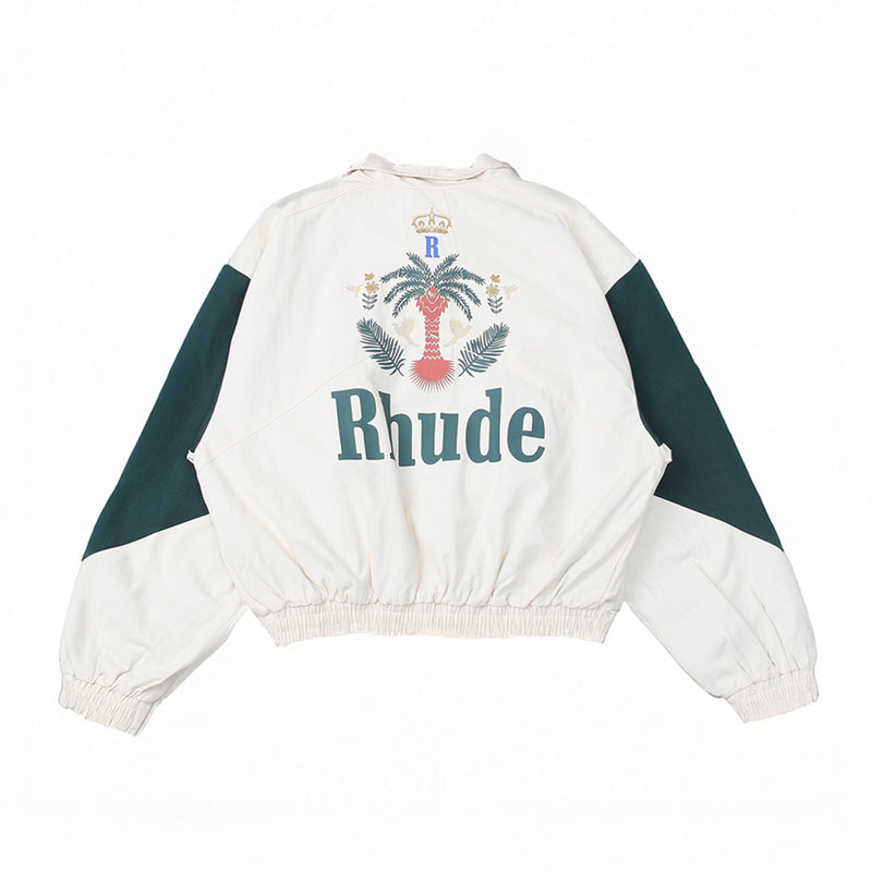 Jaqueta Rhude Flight Palm (Off white - Hunter Green)