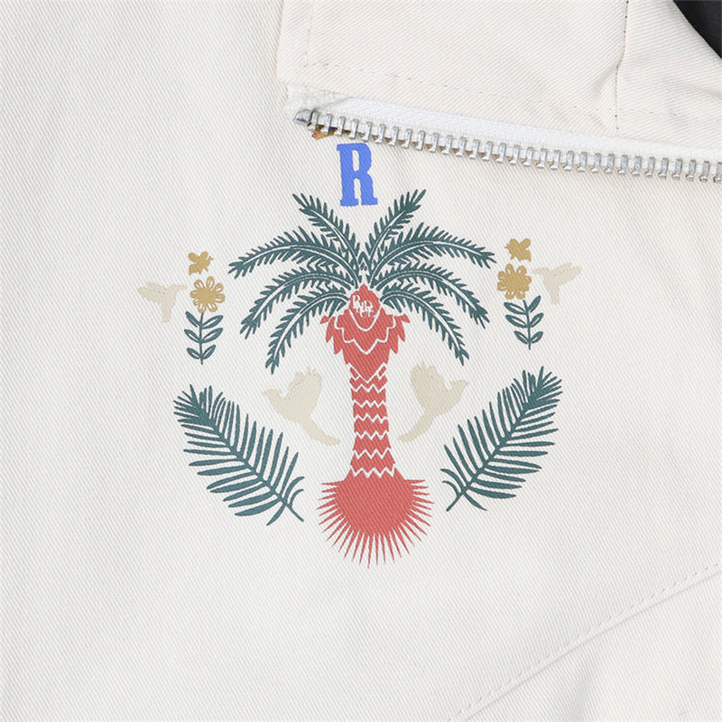 Jaqueta Rhude Flight Palm (Off white - Hunter Green)