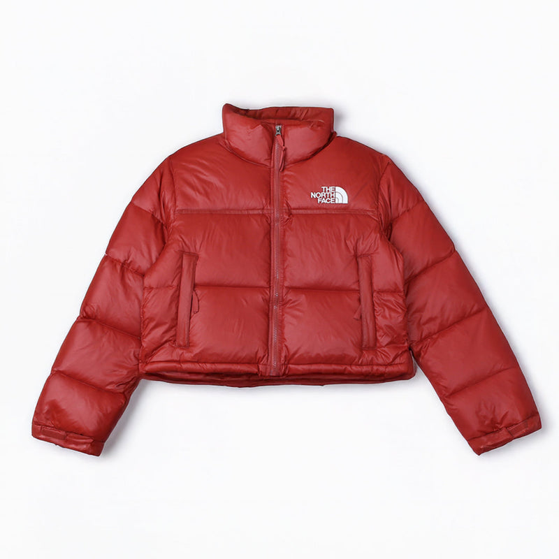 Jaqueta The North Face Nuptse Cropped Feminina  Bordô