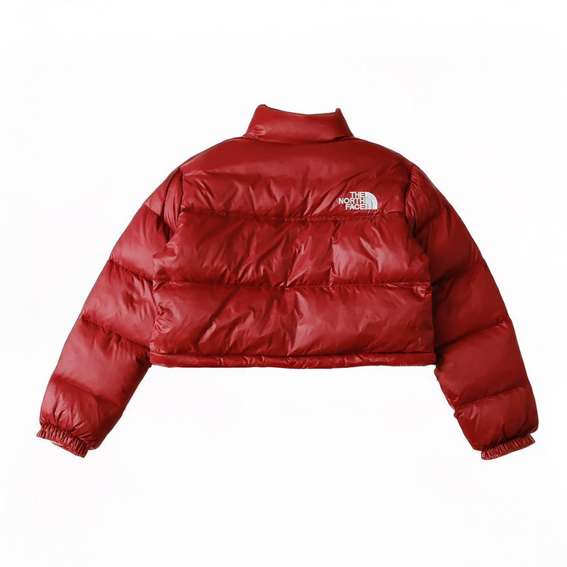 Jaqueta The North Face Nuptse Cropped Feminina  Bordô