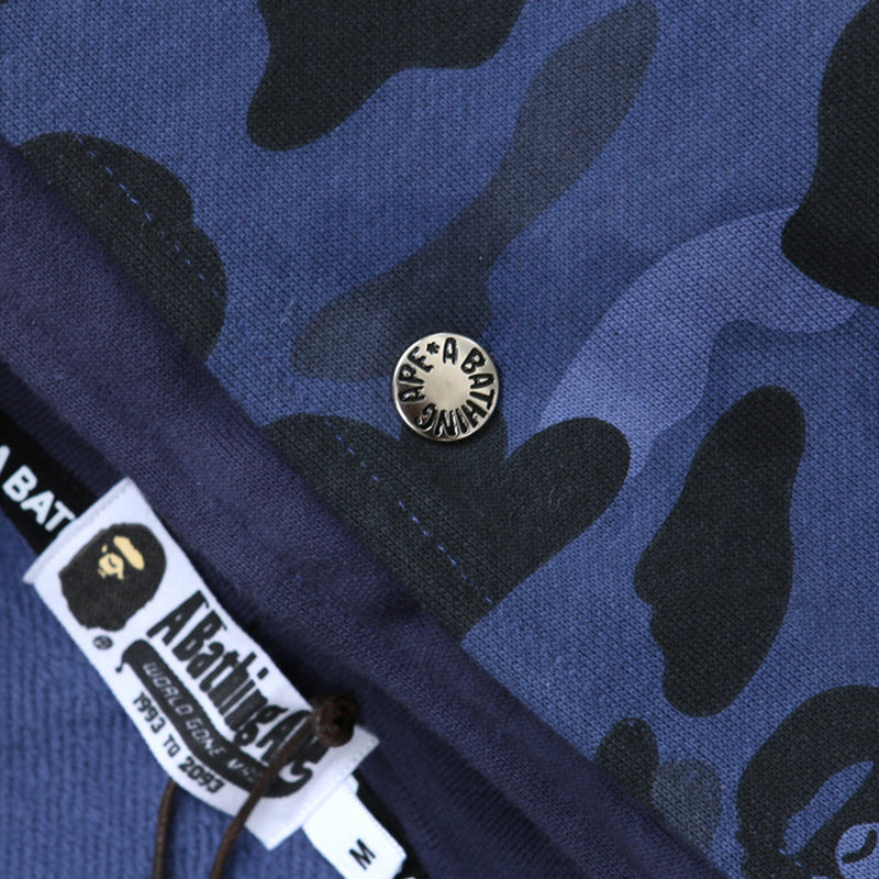 Moletom Bape Shark Glow Blue Dark