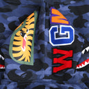 Moletom Bape Shark Glow Blue Dark