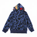 Moletom Bape Shark Glow Blue Dark