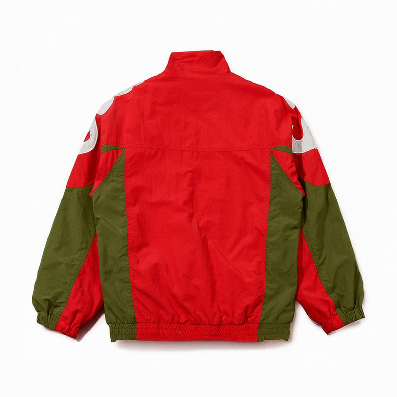 Jaqueta Supreme Shoulder Logo Track (Verde Oliva - Vermelha)